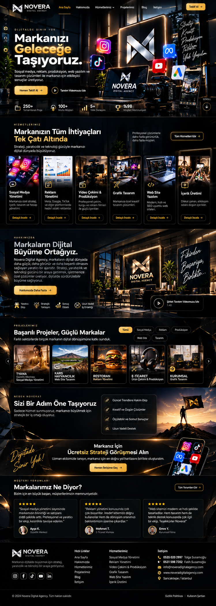 Novera Digital Agency tasarım